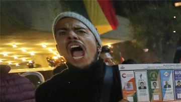 Manifestaciones en Bolivia.