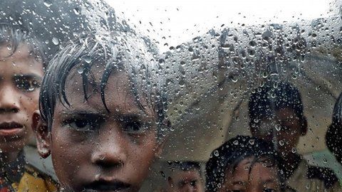 Los rohingya desplazados huyeron principalmente a Bangladesh.
