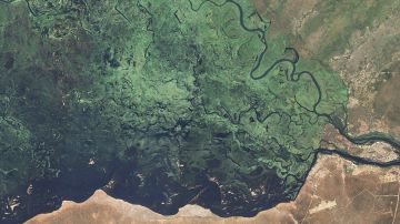 Río Zambeze en África.