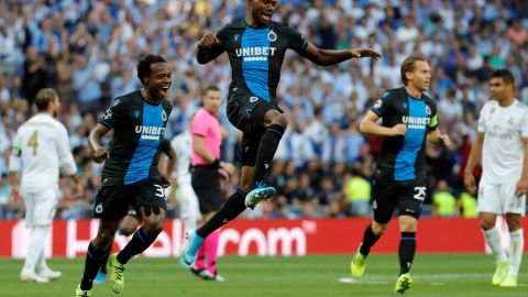 El Club Brujas tuvo en la lona al Real Madrid y logró sacarle el empate en el Santiago Bernabéu.