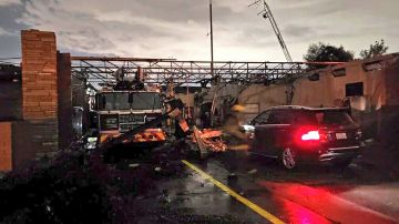 Este lunes evaluaron los daños en la zona por donde pasó el fuerte tornado.