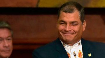 Correa y Moreno antes de que se iniciaran los enfrentamientos entre ambos.