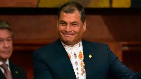 Correa y Moreno antes de que se iniciaran los enfrentamientos entre ambos.