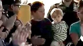 Christopher Wintermute al salir del hospital