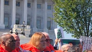 Activistas proinmigrantes protestan en el Capitolio contra las politicas migratorias de la Administración Trump.