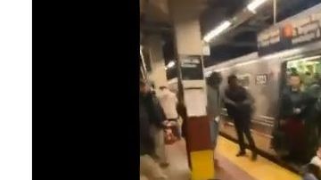 La víctima terminó en el suelo