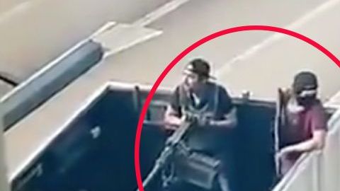 Imágenes de la balacera en Culiacán.