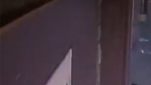 El ladrón sale con el grabado.