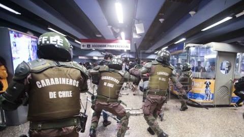 Enfrentamientos el viernes dentro del Metro