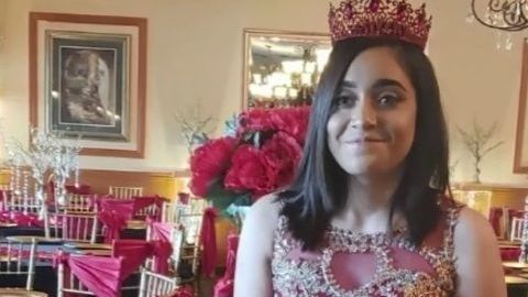 Leticia al celebrar sus 15 años en mayo