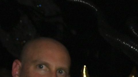 Heidi Klum y Tom Kaulitz como Fiona y Shrek en 2018.