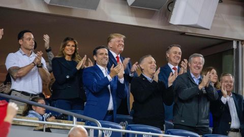 El presidente de Estados Unidos acudió a apoyar a los Nats en el juego 5.