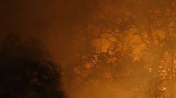 Los bomberos combaten un peligroso fuego en el Valle San Fernando. Archivo