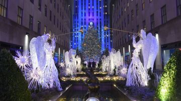 El encendido del árbol de Rockefeller Center es una tradición en Nueva York.