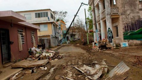 Varias zonas de Puerto Rico quedaron devastadas tras el paso del huracán María.