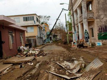 Varias zonas de Puerto Rico quedaron devastadas tras el paso del huracán María.