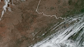 El potencial ciclón tropical 16, que podría convertirse en la tormenta tropical Nestor, se ve en el suroeste del Golfo de México el jueves. (NOAA / GOES East)