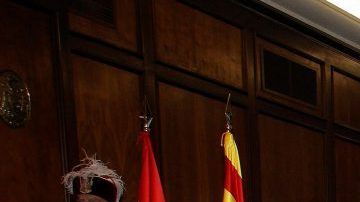 Capilla ardiente con las cenizas de Camilo Sesto