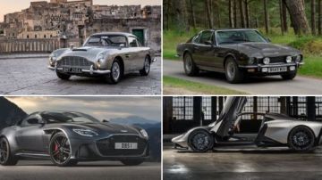 Estos cuatro autos de diferentes épocas aparecerán en a nueva película de la saga de James Bond