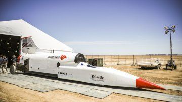 El Bloodhound LSR llegó a Sudáfrica, donde fue armado y ahora será puesto a prueba