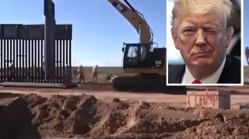 El presidente defiende su proyecto en la frontera.
