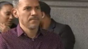 Lisandro Guzmán y Leandra Feliz ante la prensa el viernes