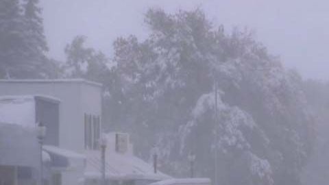 Los efectos de la tormenta de nieve en Montana.