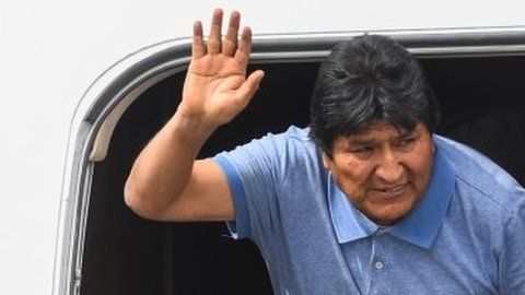 Evo Morales en México.