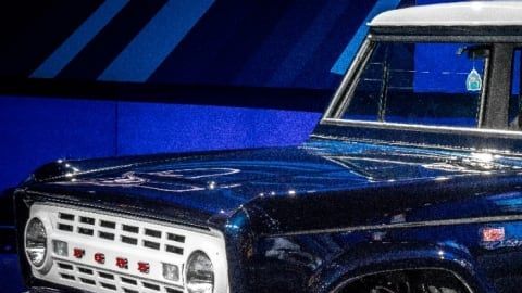 Ford Bronco de 1968, perteneciente al Jay Leno, presentada en el SEMA auto show 2019