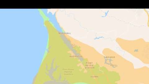 El mapa de posibles apagones.