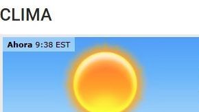 Pronóstico para las próximas horas