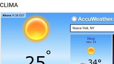 Pronóstico para las próximas horas