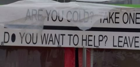 Se les advierte a personas tomar precauciones.