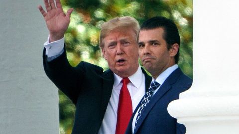 Donald Trump y su hijo, Donald Trump Jr.