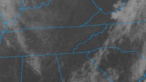 El sistema en la costa de North Carolina.