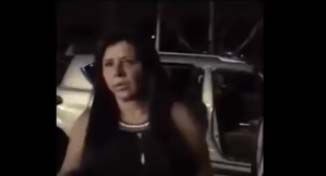 El momento del arresto de la esposa de El Mencho, Rosalinda González Valencia, en mayo de 2018.