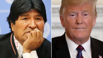 Evo Morales y Donald Trump.
