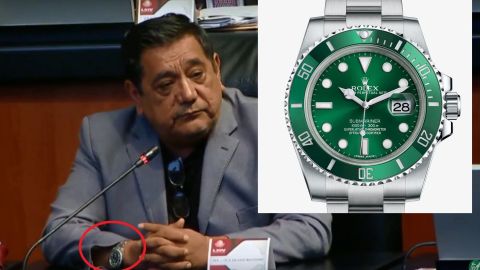 El senador de Morena Félix Salgado Macedonio y su Rolex.