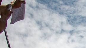 Frida Guerrera en una de las marchas de la Ciudad de México.