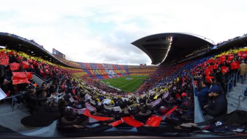 Panorámica del Camp Nou.