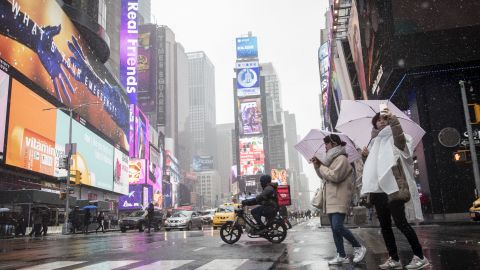 Nueva York podría registrar aguanieve.