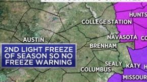 Este aviso de heladas es el primero de temporada de otoño/invierno.