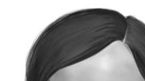 Rostro proyectado de la menor