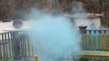 Ejemplo de una fiesta de revelación de género.