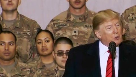 Trump desde Afganistán
