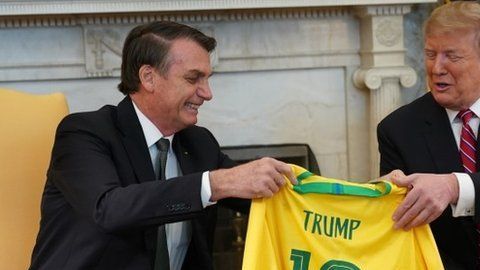 Trump y Bolsonaro se reunieron este martes en la Casa Blanca.