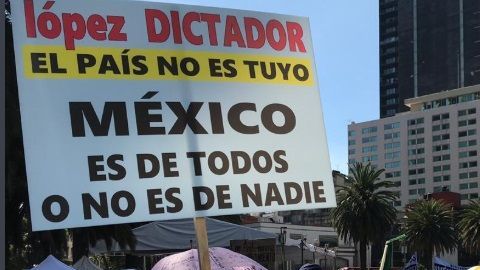 Protestas contra AMLO.