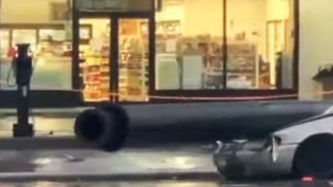 El vehículo afectado