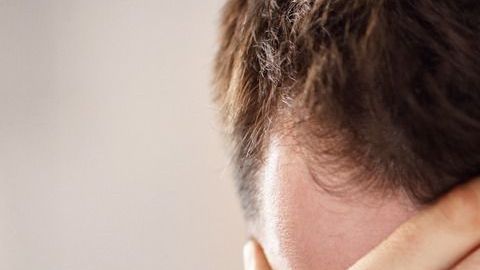 Picture showing adult attractive couple in bed