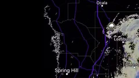 El frente frío en Florida.
